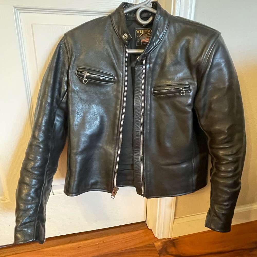 Vanson Black Motorcycle Jacket